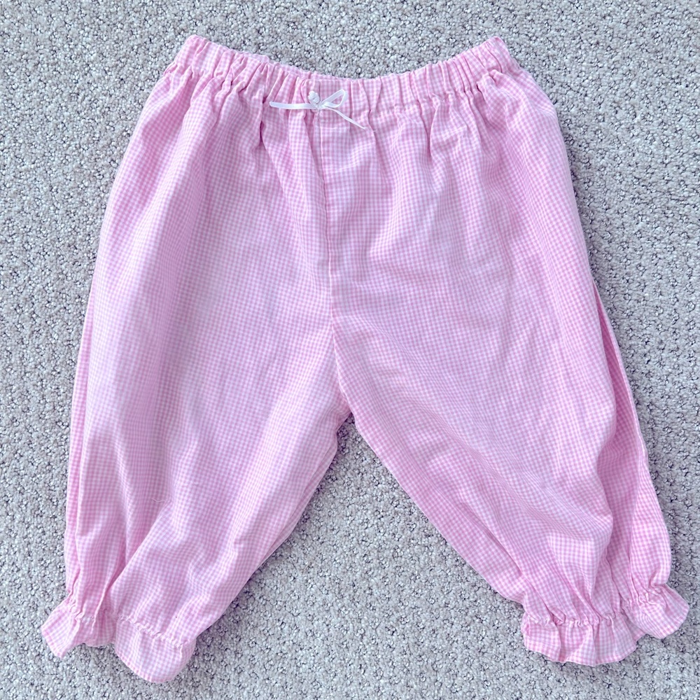 Pink Check Bubble Pants